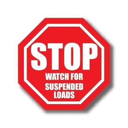 Ergomat 32in OCTAGON SIGNS - Stop Watch for Suspended Loads DSV-SIGN 1024 #0990 -UEN